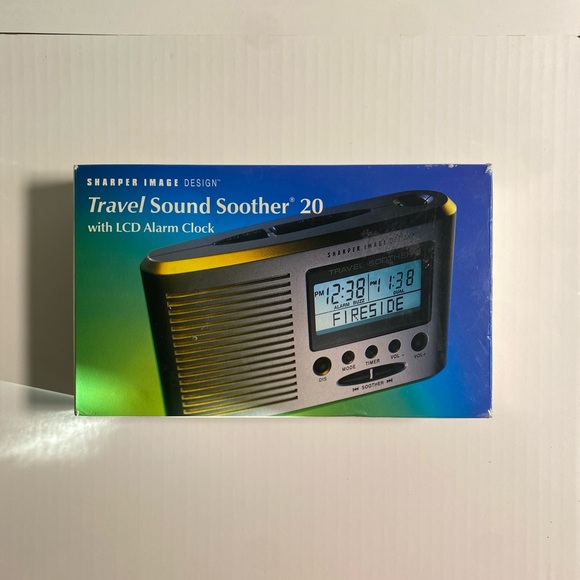 Sharper Image Black and Silver Portable Radio with LCD Display - Picture 1 of 7